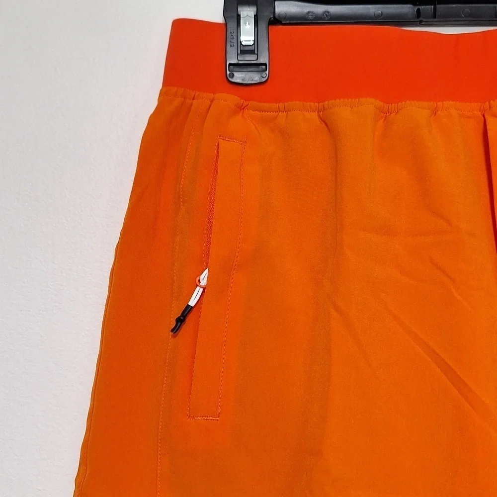 Pudolla Shorts Athletic Workout Running  Orange
